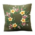 thumbnail image 2 of ziyahi Semi-Finished Embroidery Pillow Covers Kit Sewing Craft for Sofa green, 2 of 9