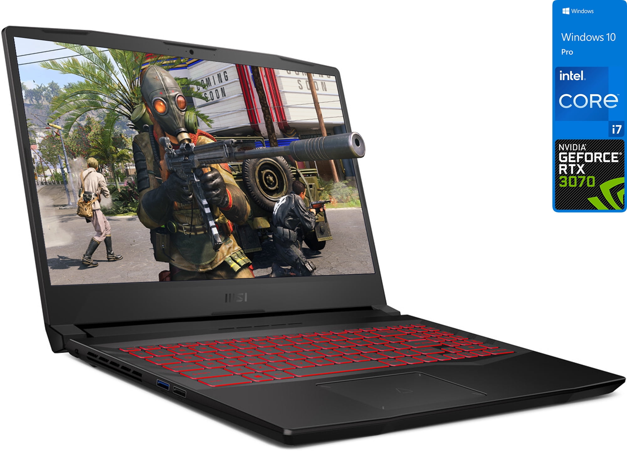 MSI Pulse GL66 Gaming Laptop, 15.6" 144Hz FHD Display, Intel Core i7-11800H Upto 4.6GHz, 32GB RAM, 4TB NVMe SSD, NVIDIA GeForce RTX 3070, HDMI, Wi-Fi, Bluetooth, Windows 10 Pro