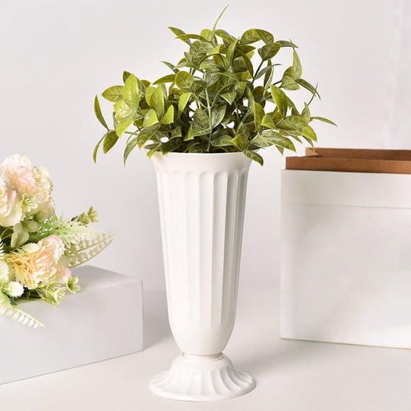 Fridja Home Necessities European Roman Vase Plastic Flower Vase Suitable for Imitation Flower Arrangement Decoration Ingenious Gardening Decoration Vase Split Half