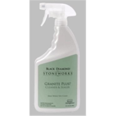 Black Diamond Stoneworks GRANITE PLUS! 2 in 1 Cleaner & Sealer for Granite, Marble, Travertine, Limestone, Ready to Use! (1-Quart)