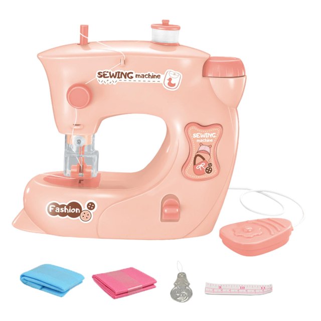 fastboy Portable Children Sewing Machine Educational Interesting for Household blue pink