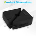 thumbnail image 3 of Gymax Lot de 2 Base Carrée pour Parasol Poids pour Sac de Sable Support de Parasol de Patio avec Fentes, 3 of 10