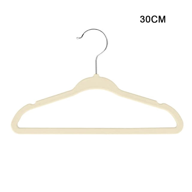 10Pcs Flocking Clothes Hanger Non-Slip No Trace Household Organizer for Children