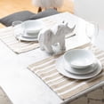 thumbnail image 3 of Fabstyles Broadway Stripe Cotton Placemats Set of 4 Machine Washable Heavyweight Table Mats Perfect for The Kitchen and Dining Table or Outdoor Tables, 3 of 5