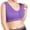 Purple, variant on Comfortable Sports Bras on Clearance Women Solid Color Yoga Bras Plus Size Large Bra Sports Bra Full Bra Cup Tops Exercise Athletic Underwear Cotton Wireless Bra Orange