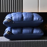 Luxury Plush Hotel-Style Bed Pillow - Extra Large Deep Comfort, Soft & Pressure-Resistant, Zippered Removable Polyester Cover, Machine Washable, All-Season Elegant Bed Cushion for Home