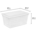 thumbnail image 3 of Sterilite 90 Qt Storage Box, Stackable Bin with Lid, Plastic Container, 4 Pack, 3 of 12