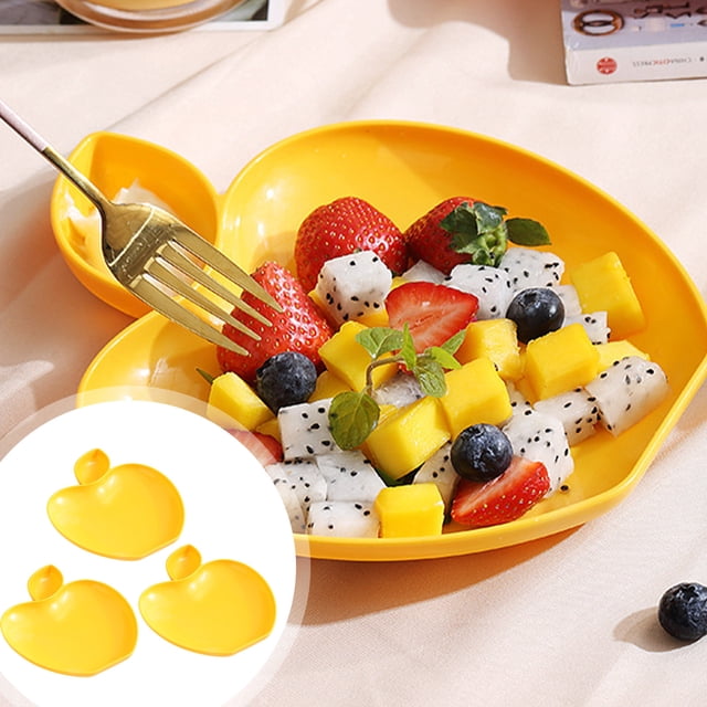 Dvkptbk Dinner Plates,3Pcs Dinner Plates - W 8.66Inch X L 6.88Inch Impregnable Dinner Plates Set Of 3 - Dishwasher & Microwave Safe Plastic Plates Reusable