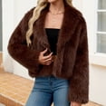 thumbnail image 4 of Tranfacy Manteaux d'Hiver pour Femmes, Manteaux en Molleton pour Femmes, Manteaux Chauds en Molleton pour Dames avec Col Rabattu pour Vêtements d'Extérieur d'Hiver Unis, 4 of 7