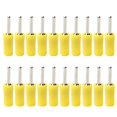 thumbnail image 1 of 20Pcs Pin Banana Plug 2mm Nickelé Laiton Mâle Étanche Connecteur Accessoire Kitjaune, 1 of 14