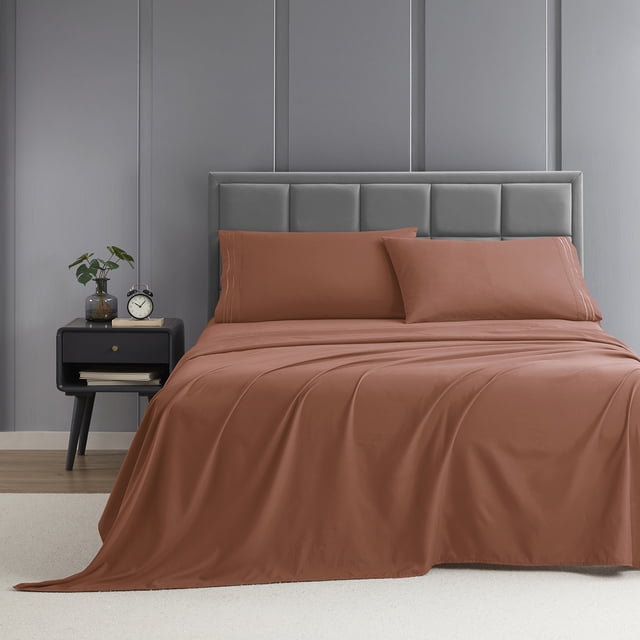 Nestl Full XL Sheet Set, 1800 Series Microfiber Deep Pocket 4 Piece Bed Sheet Set