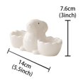 thumbnail image 3 of BINGLI Easter Rabbit Egg Cup Holder, Ceramic Bunny Egg Cups for Poached or Soft Boiled Eggs, Deviled Eggs Platter, Easter Decorations, Dishwasher Safe, 3 of 6