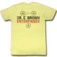 thumbnail image 1 of Back to the Future Dr. E. Brown Yellow Adult T-Shirt, 1 of 1