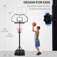 thumbnail image 4 of HomCom Poolside Hoop Stand with Wheels, 4 of 10
