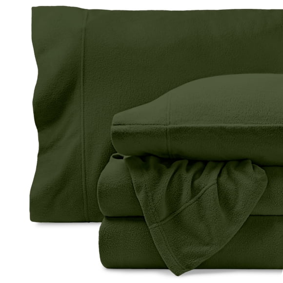 Bare Home Cozy Fleece Sheet Set - Extra Plush Polar Fleece - Deep Pocket - King, Cypress