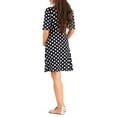 thumbnail image 5 of SUNSIOM Robe de Maternité pour Femmes Décontractée à Col en V à Pois/fleurie à Manches Mi-Longues Robe pour Grossesse Vêtements Séance Photo, 5 of 5