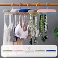 thumbnail image 1 of Closet Organizer Clothes Hanger 8-Hook Underwear Tank Top Strapless Bra Hanger Wave-Shaped Wall Mounted No-Mark Drying Rack Space Saving Dorm and Home Closet Organizer Laundry Room Accessories, 1 of 7