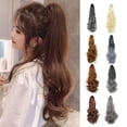 thumbnail image 3 of Fil Long Bouclé à Grosses Vagues Résistant aux Hautes Températures pour Femme, Pince-Perruque Queue de Cheval pour un Style Stylé, 3 of 3
