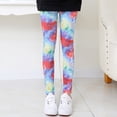 thumbnail image 2 of MIASHUI Girls' Full Length Printed Leggings Printed Toddlers Active Stretch Leggings,Light Blue,6-7 Years, 2 of 3