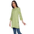 thumbnail image 2 of Moomaya Kurta Mini en Poly-Crêpe Tunique d'Été Kurtis Courts Imprimés pour Femmes, 2 of 5