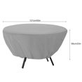thumbnail image 3 of Furniture Cover, Protective Garden Table Cover Table Chair Set Cover Windproof Round  for Home Furniture, 3 of 7