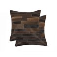 thumbnail image 1 of H-Natural Torino Madrid Cowhide 2-Pack Pillows, 1 of 2
