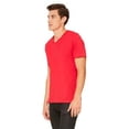 thumbnail image 3 of Bella Canvas Mens Jersey V-Neck Tee, M, Red, 3 of 3