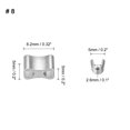thumbnail image 2 of Unique Bargains Silver Tone Zipper Slider Retainers Sewing Fastener (30 Pack), 2 of 6