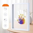 thumbnail image 1 of Family Handprint Kit Couple Handprint Photo Frame DIY Handmade Palm Style Children's Day Gift For Girlfriend Handprint Painting 5ml, 1 of 5