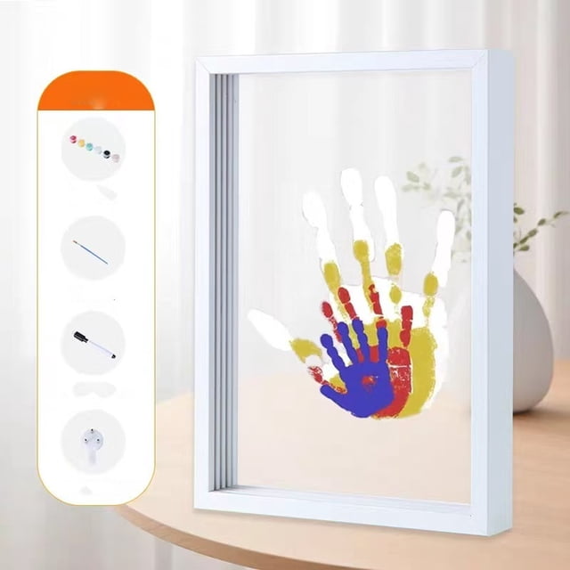 Family Handprint Kit Couple Handprint Photo Frame DIY Handmade Palm Style Children's Day Gift For Girlfriend Handprint Painting 5ml