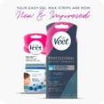 thumbnail image 2 of Veet® Professional™ Wax Strips for Face, Bikini, & Underarms, EasyGrip tab & Almond Oil Infused Hair Removal Wax Strips for Sensitive Skin, 40 Wax Strips + 4 Perfect Finish Wipes, 2 of 9