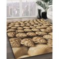 thumbnail image 3 of Ahgly Company Tapis de Zone Carré Lavable en Machine Jaune Orange, 4 Pieds Carré, 3 of 7
