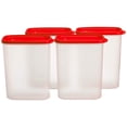 thumbnail image 1 of Tupperware Nouveau Ensemble de Contenants en Plastique Smart Saver, 2,3 Litres, Ensemble de 4, Transparent, 1 of 1