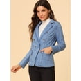 thumbnail image 2 of INSPIRE CHIC Veste en Denim Décontractée pour Femme à Revers, Manches Longues, avec Poches, 2 of 6