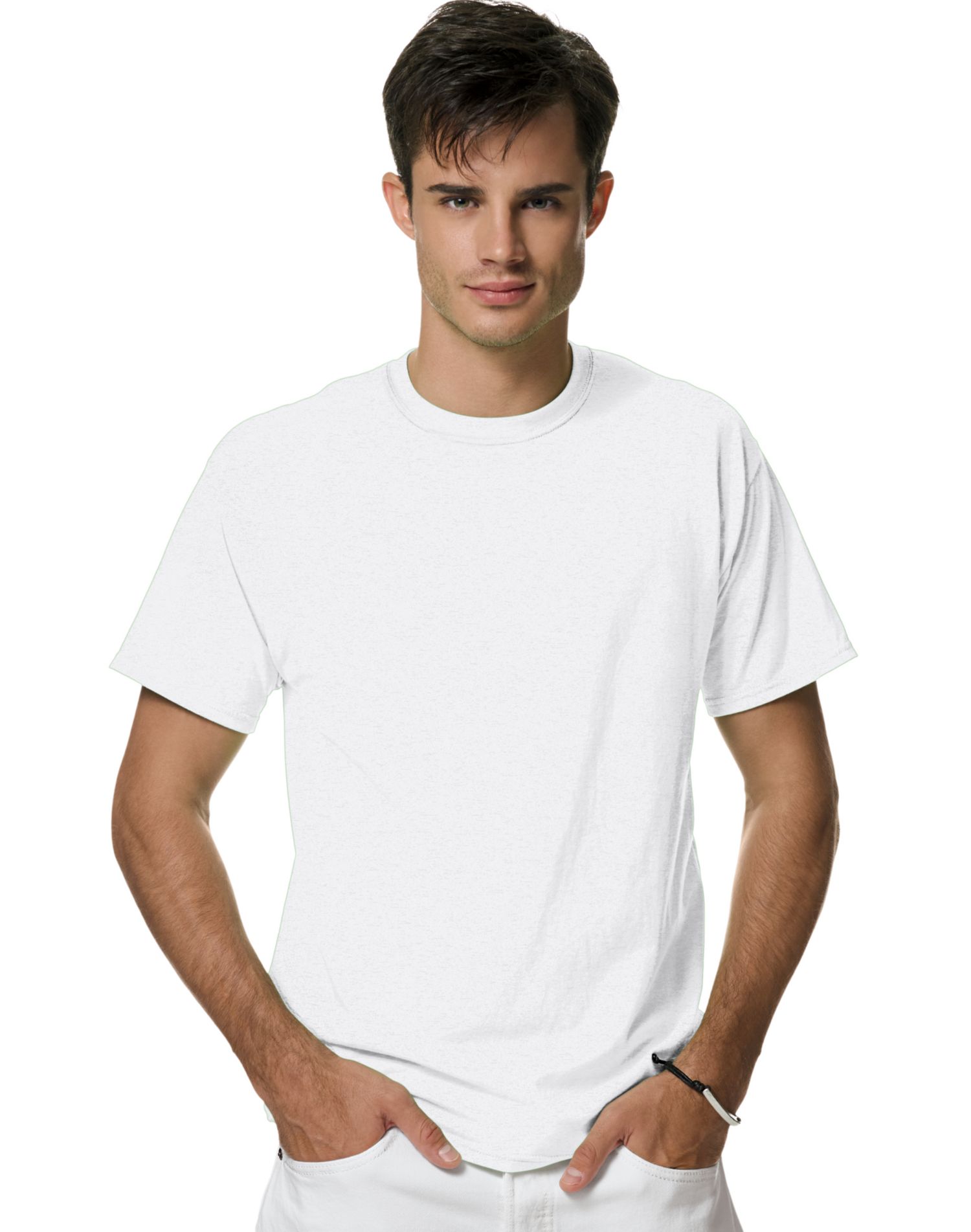 Hanes T-Shirt de Performance Unisexe Adulte X-Temp, L, Blanc