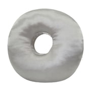 Tnarru Ear Piercing Pillow 30cm Comfortable Breathable Neck Support Removable Ergonomic Invisible Zipper O Shaped Side Sleepers Pillow gray