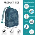thumbnail image 5 of Abstract Coral Reef Sea Turtle Canvas Bookbag 鈥?Durable Travel Backpack with Nautical Design, Comfortable Carrying, Large Capacity, and Anti-theft Features for Outdoor Activities and Short-Term Travel, 5 of 5