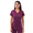 Wine, variant on Adar Pro Scrubs For Women - Sweetheart V-Neck Scrub Top