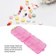 thumbnail image 4 of Étui à Médicaments, Boîte à Médicaments en Plastique Compacte pour Médicaments Bleu, Blanc, Rouge Rose, Violet, 4 of 7