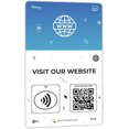 thumbnail image 1 of Carte d'Avis de Site Web Personnalisée Réutilisable Tag-Tap/QR - 1 Paquet Carte d'Avis Instantanés de Site Web - Code QR et Cartes NFC pour Entreprise, Carte Tap d'Avis de Site Web, 1 of 5
