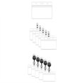 thumbnail image 2 of pitrice 10 Pieces Waterproof Transparent Card Holder Plastic Badge Name Tag Case 3 Hole Pre-punched Horizontal Cardholder, 2 of 9