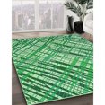 thumbnail image 3 of Ahgly Company Tapis de Zone Ronds d'Intérieur Lavables à la Machine, Style Transitionnel, Verts, 7 Pieds Rond, 3 of 7