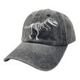 thumbnail image 1 of Boys' Skull Dinosaur Hat Washed Vintage Embroidered Baseball Cap, 1 of 4