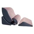 thumbnail image 2 of Avana Kind Bed Orthopedic Support Wedge Pillow Comfort System, Rose/Grey, 4-Piece-Set, 2 of 2