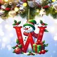 thumbnail image 4 of Bdday 26 Letters Christmas Tree Decoration Pendant Christmas Tree Ornaments Personalized DIY Christmas Ornaments Christmas Decoration Xmas Tree Hanging Decor Feature, 4 of 4