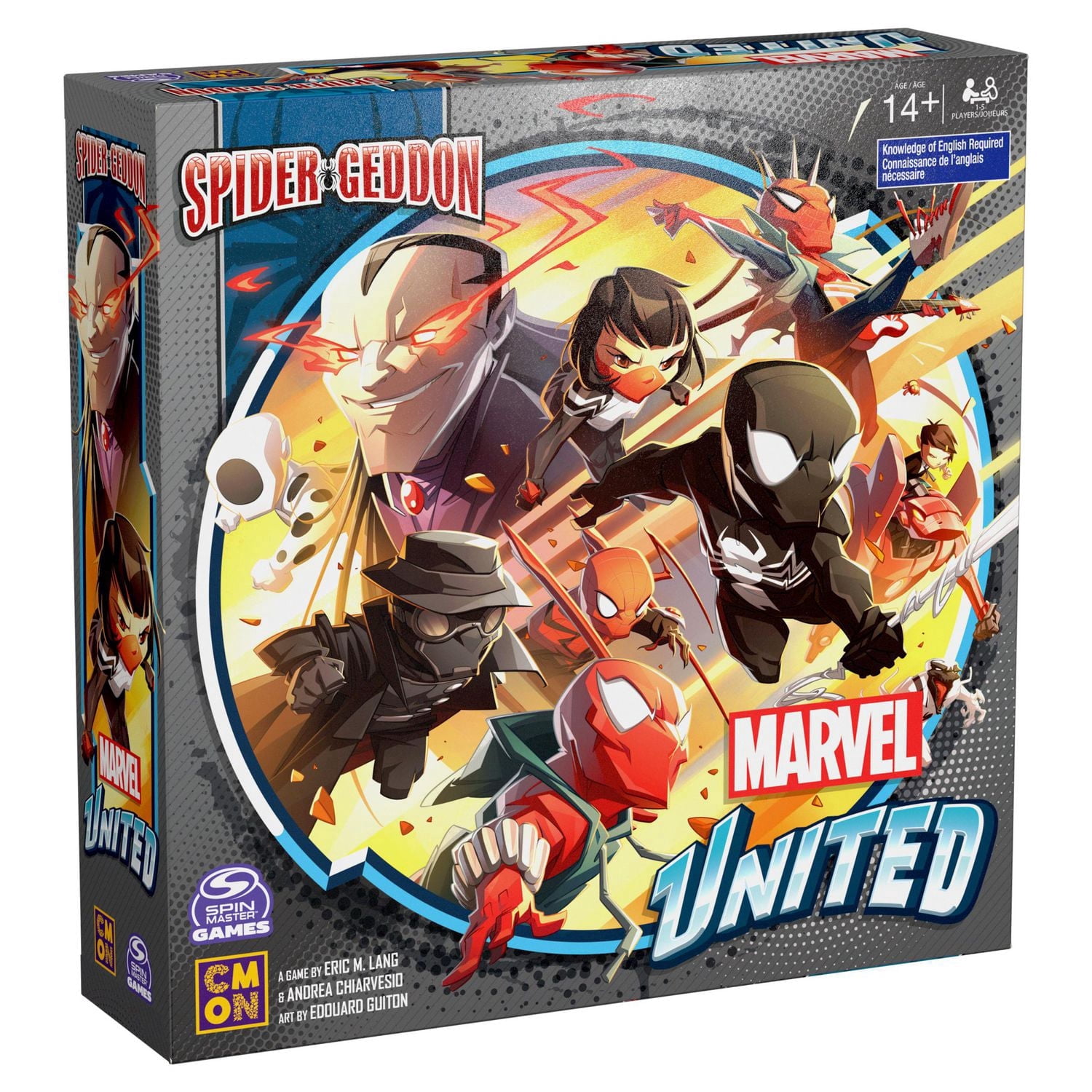 Marvel United Spider-Geddon Strategy Board Game Collectible Marvel Figurines Strategy Game Christmas Gifts for Teens, for Ages 14+