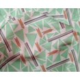 thumbnail image 4 of oneOone Silk Tabby Fabric Triangle & Line Geometric Printed Fabric 1 Yard 42 Inch Wide, 4 of 4