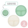 thumbnail image 3 of Melii Assiettes à Succion en Silicone - 2 Assiettes, 3 of 6