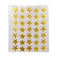 thumbnail image 1 of 10 Sheets Award Flash Sticker Five-pointed Star Removable Using Supplies Mini Mother Praise Label Decorations Reward Decals Children Students Gold, 1 of 7