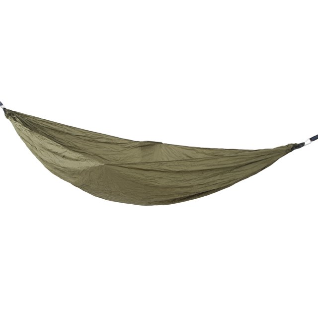 Camping Hammock, Strong Three Needle Sewing Double Hammock With Tree Strap For Backpacking For Outdoor Hiking Army Green